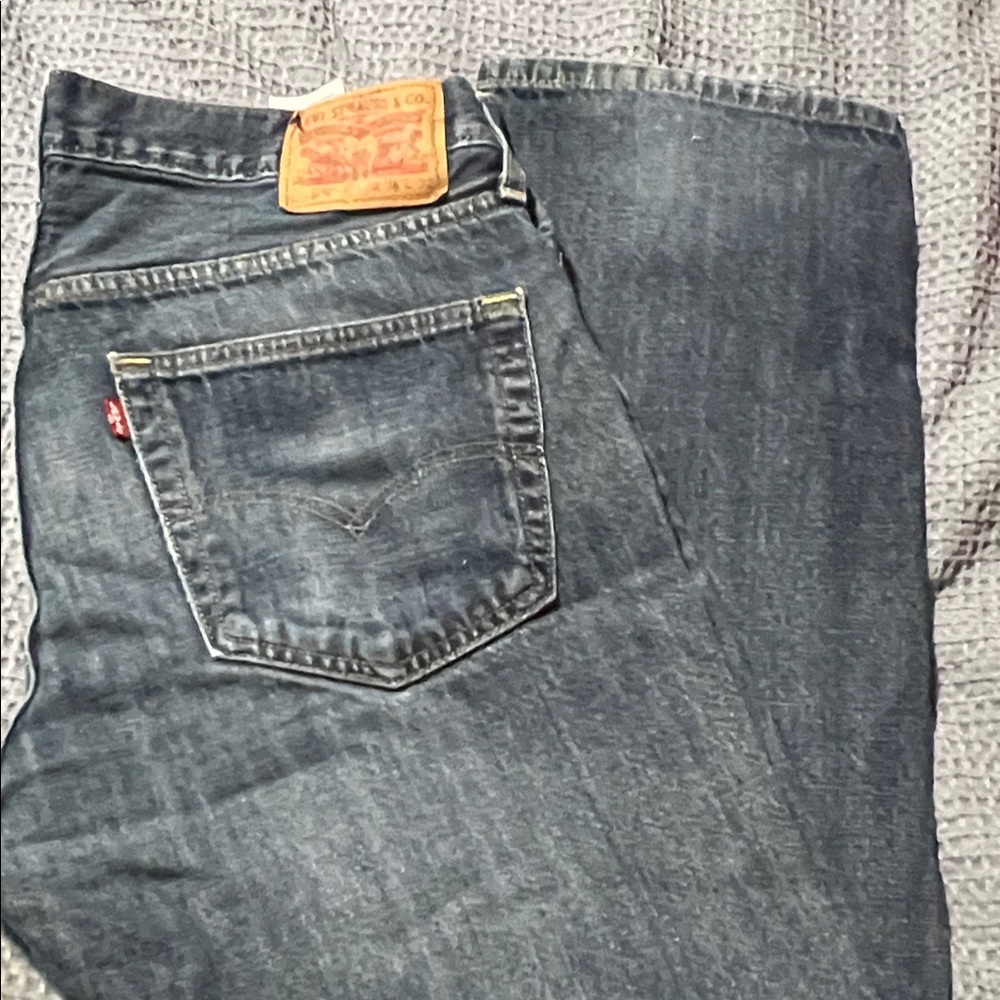 Levi's Men's Dark Blue Straight Jeans